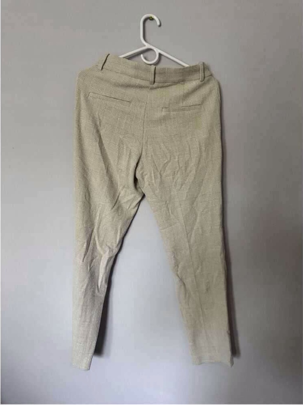 Men's Slim Fit Dress Pants in Light Beige - Picture 2 of 3